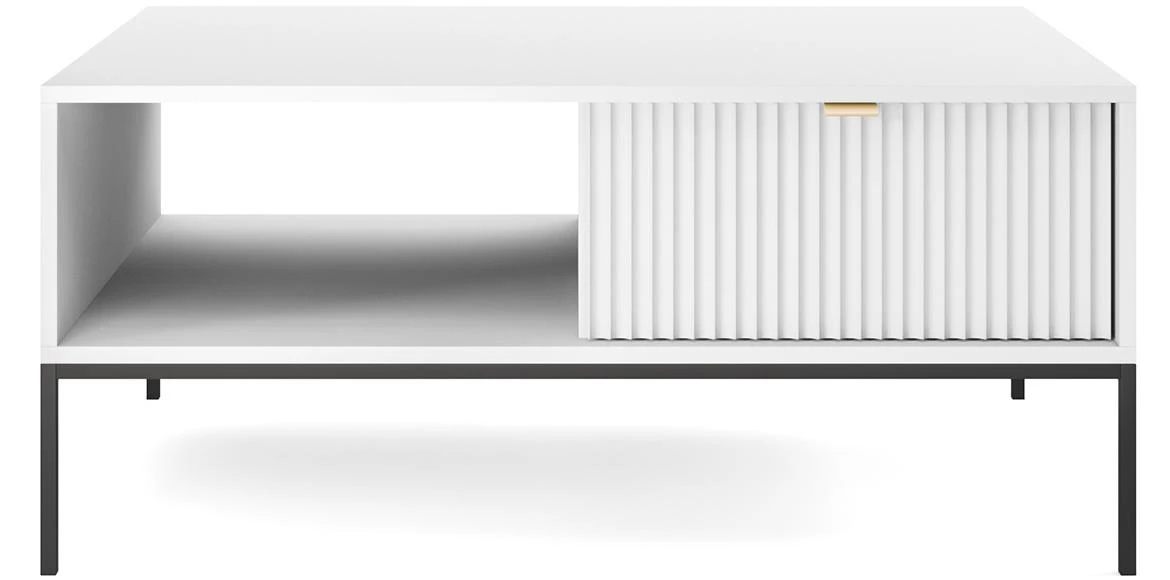 Nova klub sto L104 1 fioka 104x68x46 cm beli