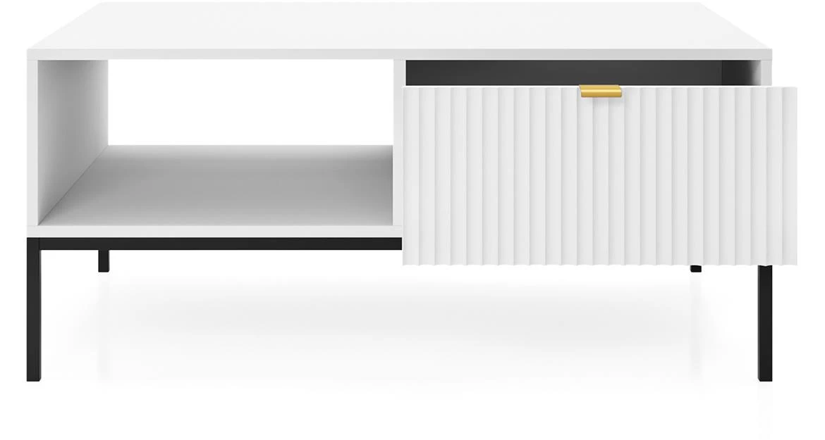 Nova klub sto L104 1 fioka 104x68x46 cm beli