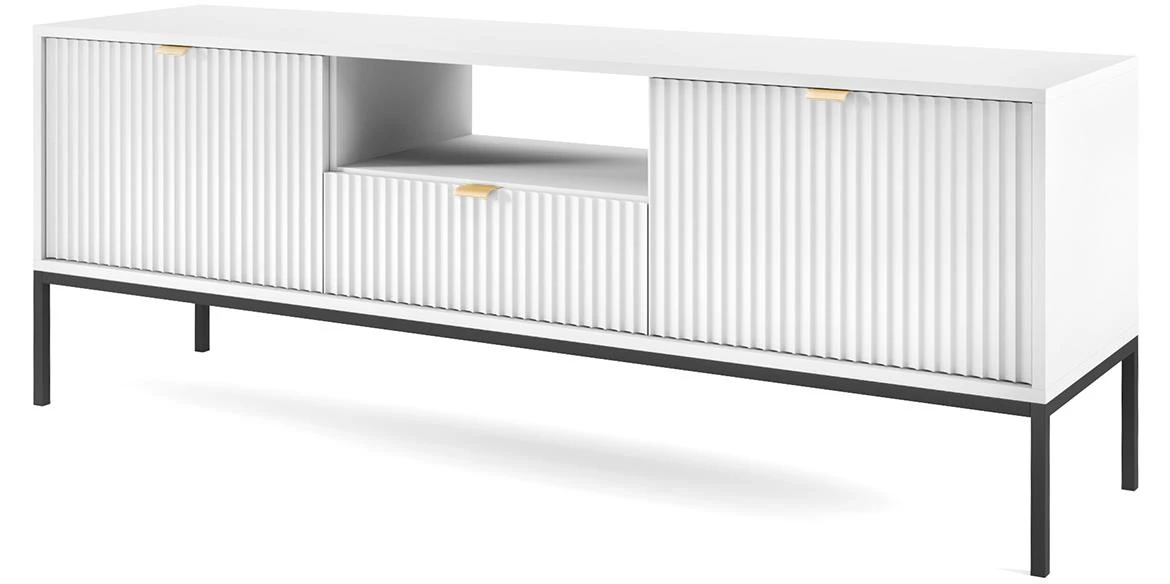 Nova TV komoda RTV154 2 vrata + 1 fioka 154x39x56 cm bela