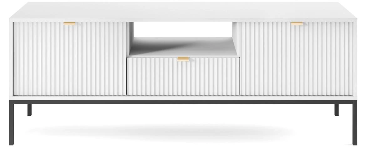 Nova TV komoda RTV154 2 vrata + 1 fioka 154x39x56 cm bela