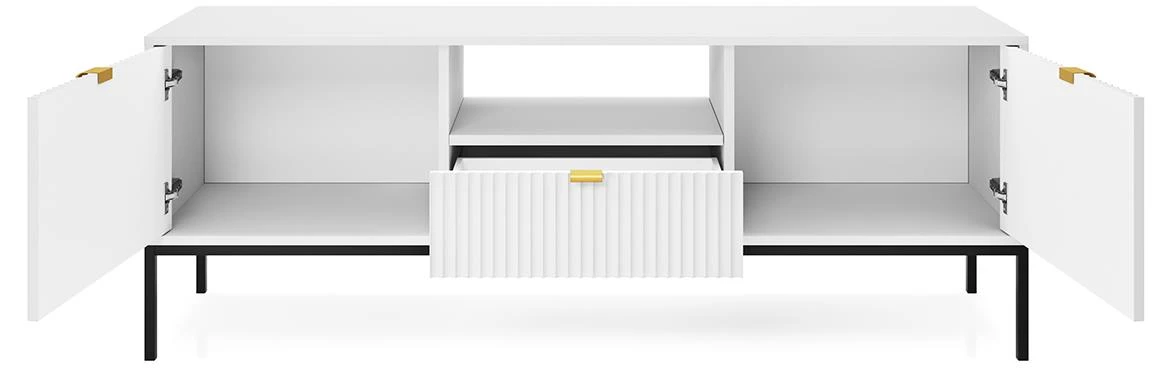Nova TV komoda RTV154 2 vrata + 1 fioka 154x39x56 cm bela