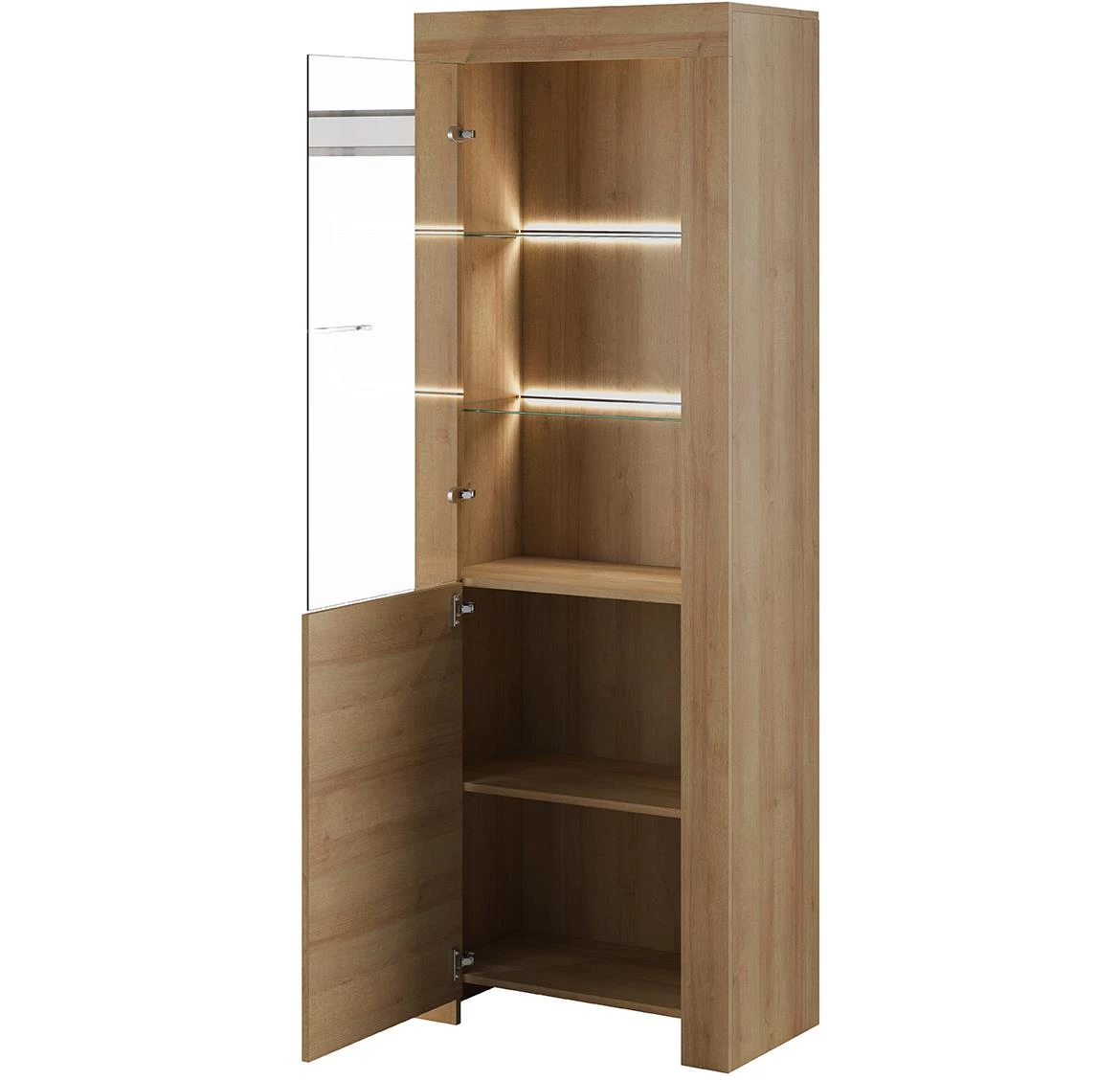 Sky vitrina 1 vrata SWT70 70x37x197 cm riviera hrast