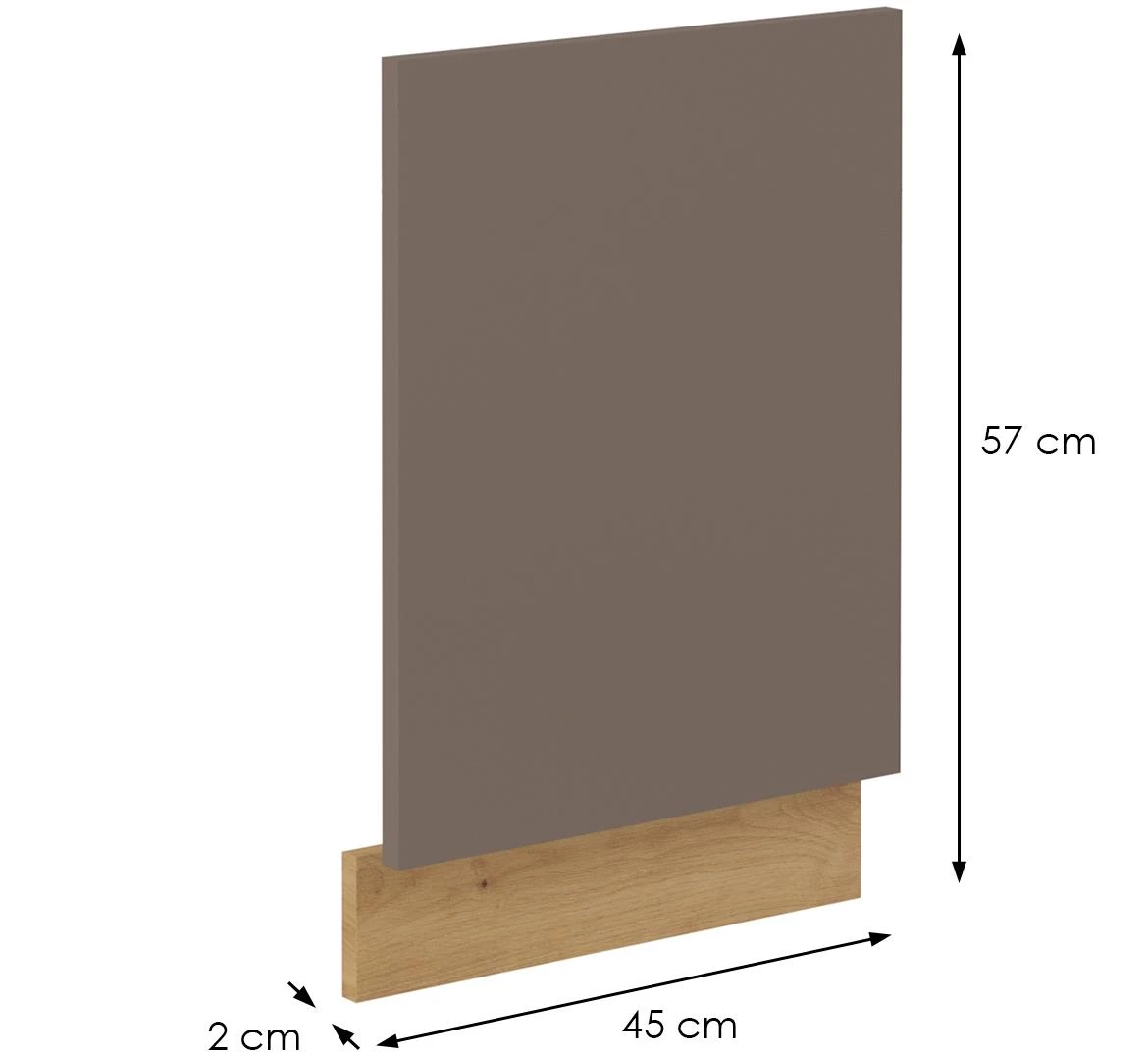 Bologna vrata za sudomašinu 44,6x2x57 cm cm sivi hrast