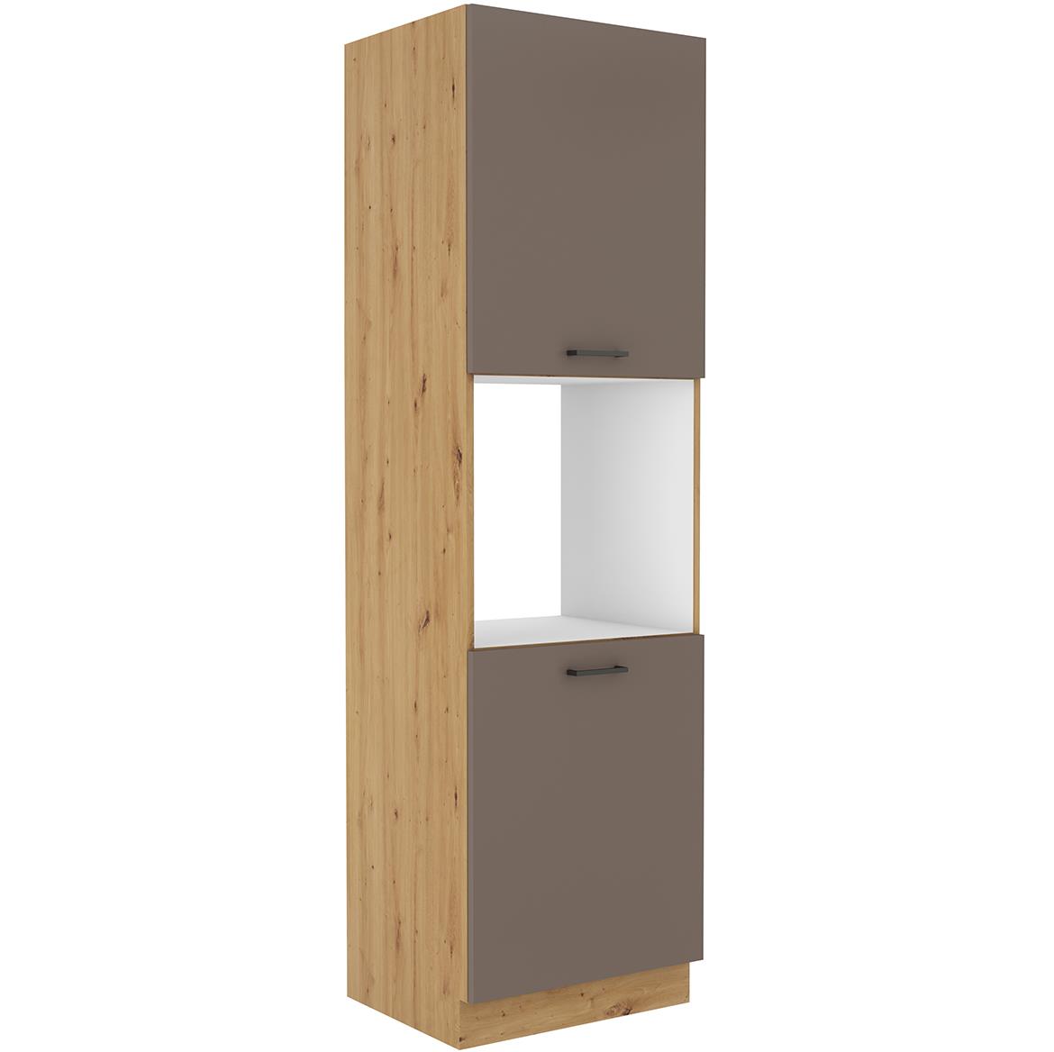 Bologna kuhinjski element 2 vrata 60dp-210 2f 60x55x210 cm sivi hrast/artisan hrast
