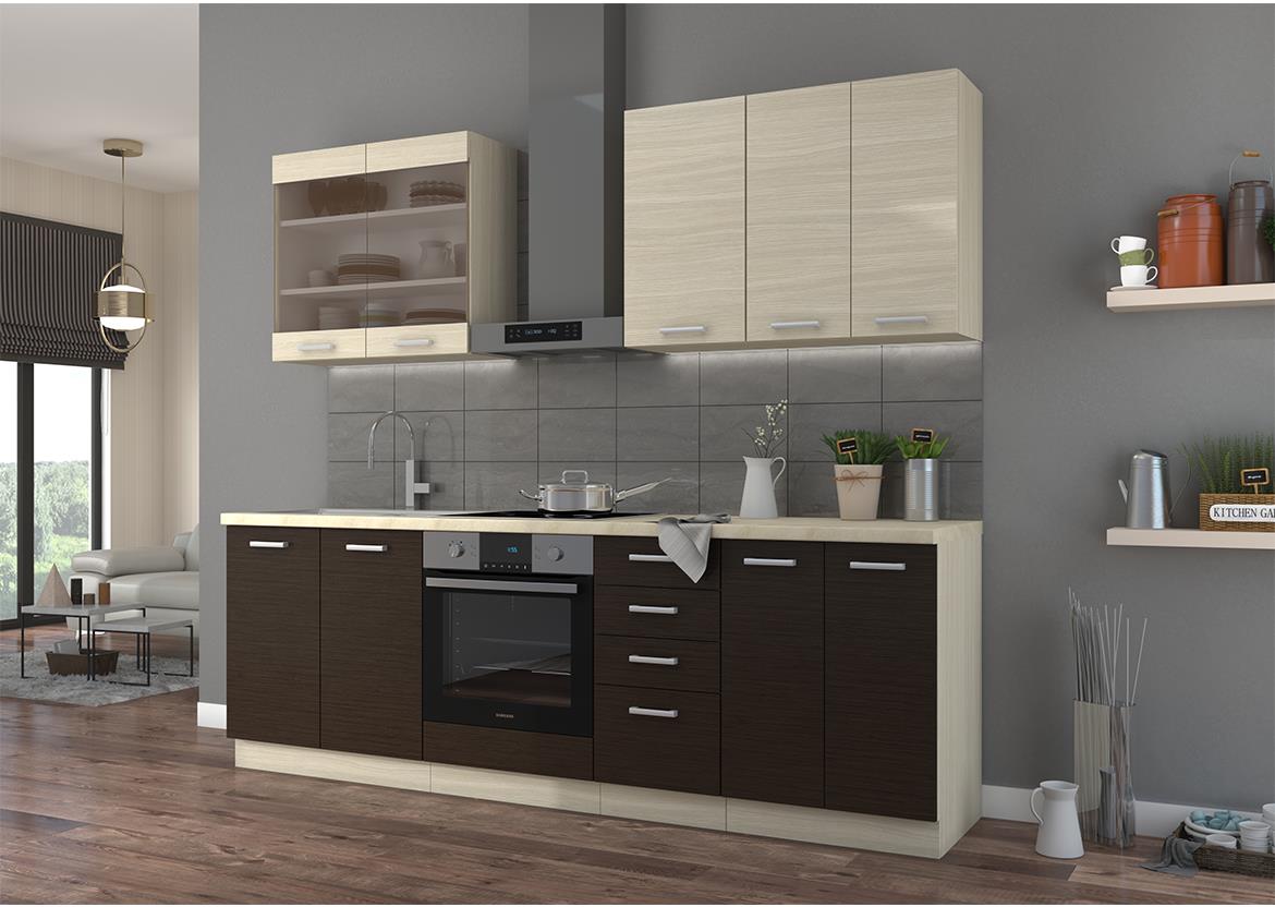 Victoria kuhinjski element 2 vrata 60DK-210 2F 60x55x210 cm svetli natur/braon