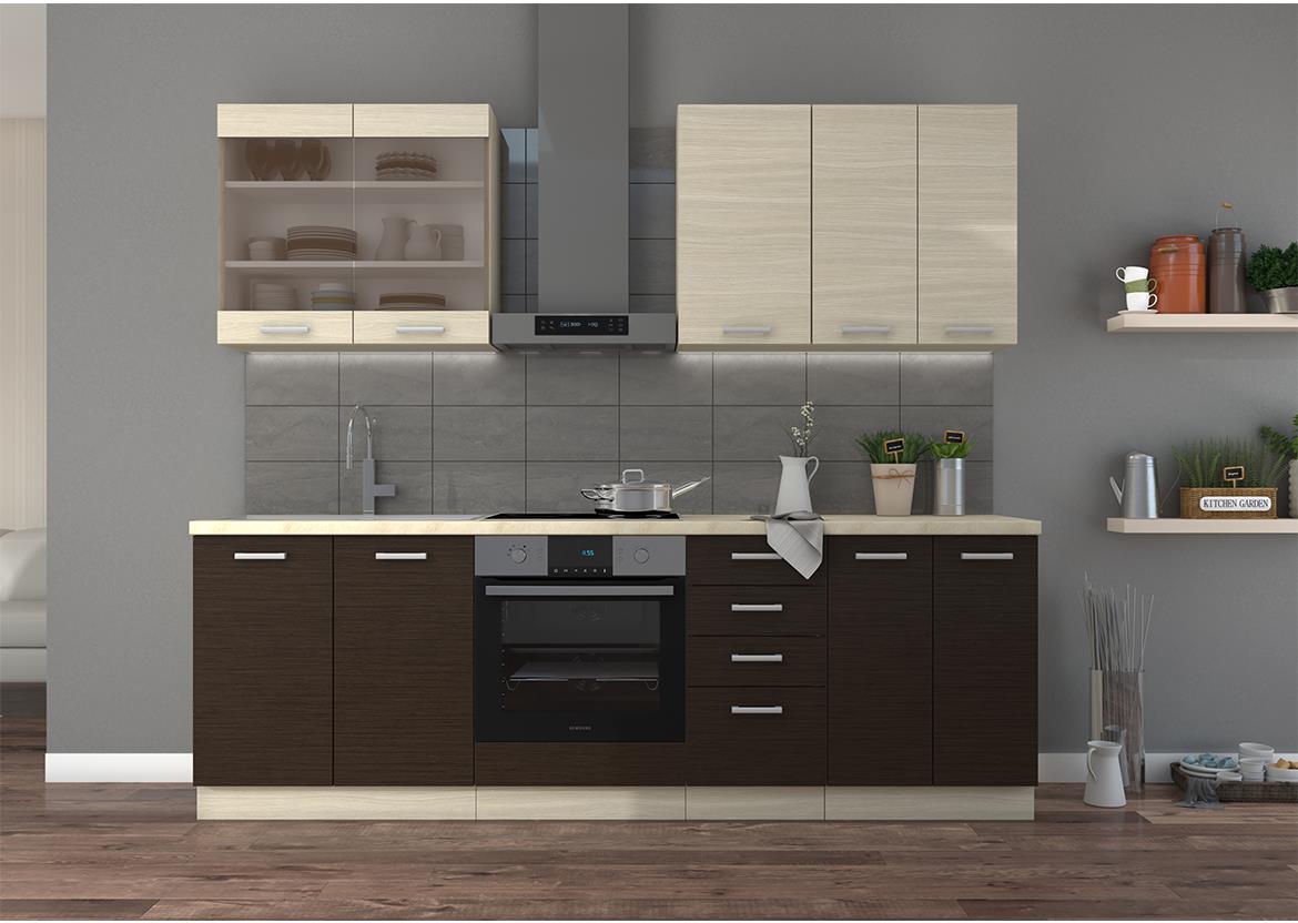 Victoria kuhinjski element 2 vrata 60DK-210 2F 60x55x210 cm svetli natur/braon