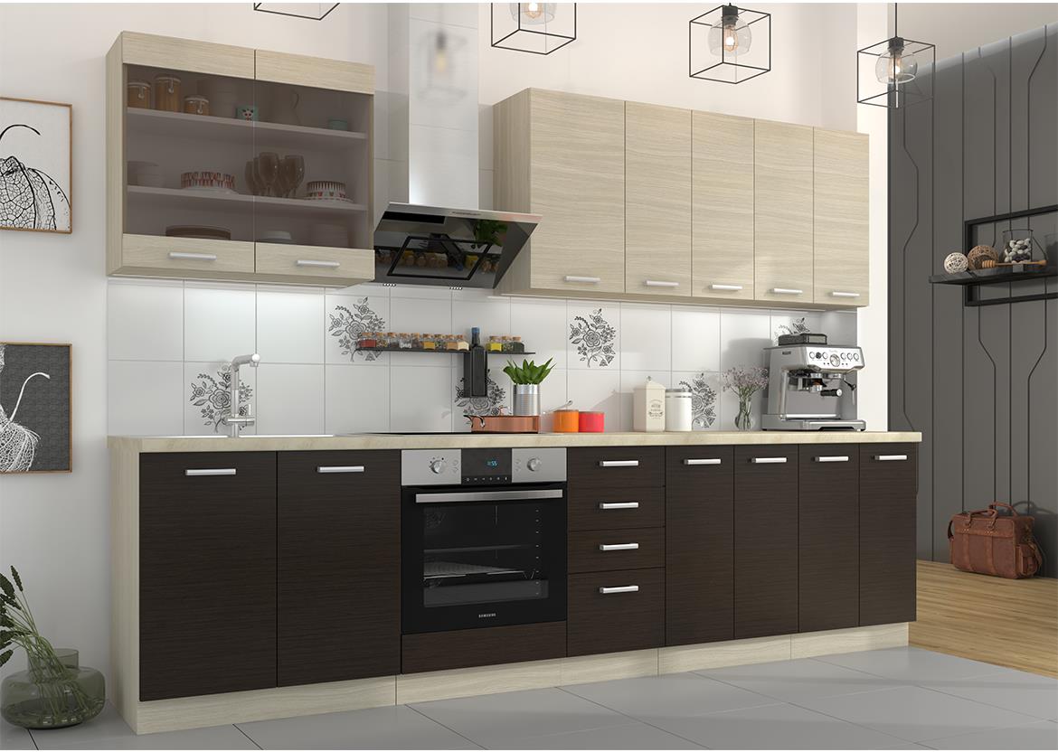 Victoria kuhinjski element 2 vrata 60DK-210 2F 60x55x210 cm svetli natur/braon