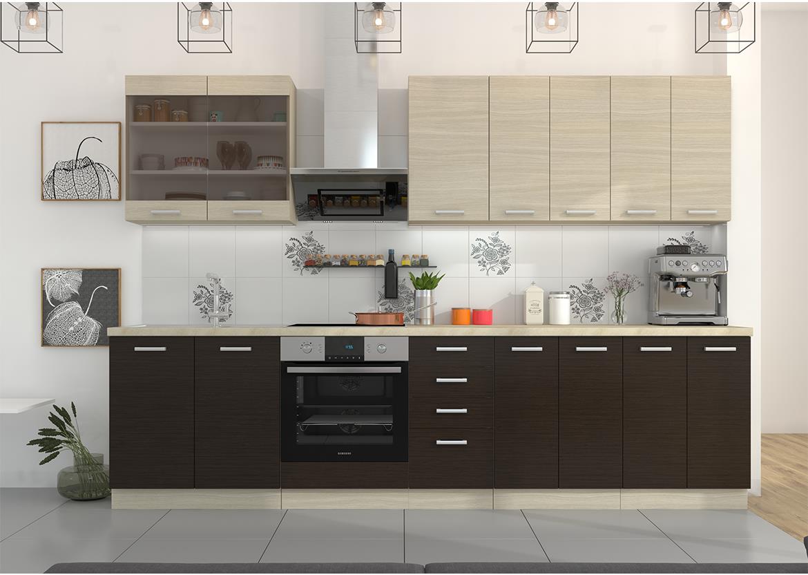 Victoria kuhinjski element 2 vrata 60DK-210 2F 60x55x210 cm svetli natur/braon