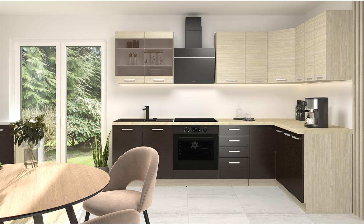 Victoria kuhinjski element 2 vrata 60DK-210 2F 60x55x210 cm svetli natur/braon