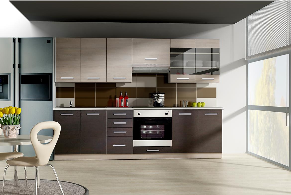 Victoria kuhinjski element 2 vrata 60DK-210 2F 60x55x210 cm svetli natur/braon