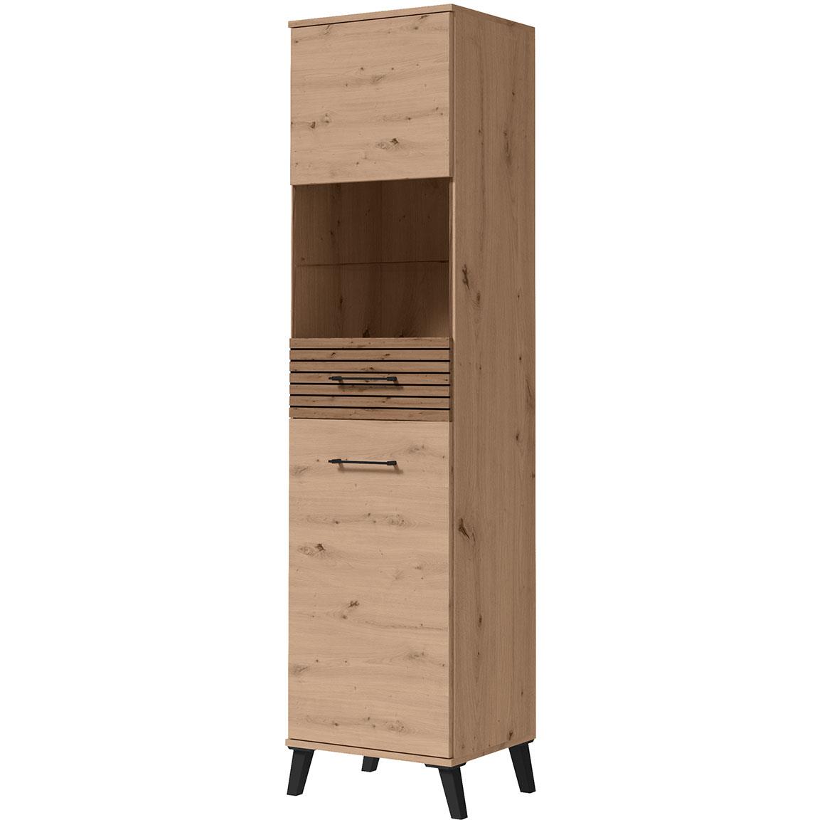 Carlo 2 vitrina 48x40x191 cm natur (artisan hrast)