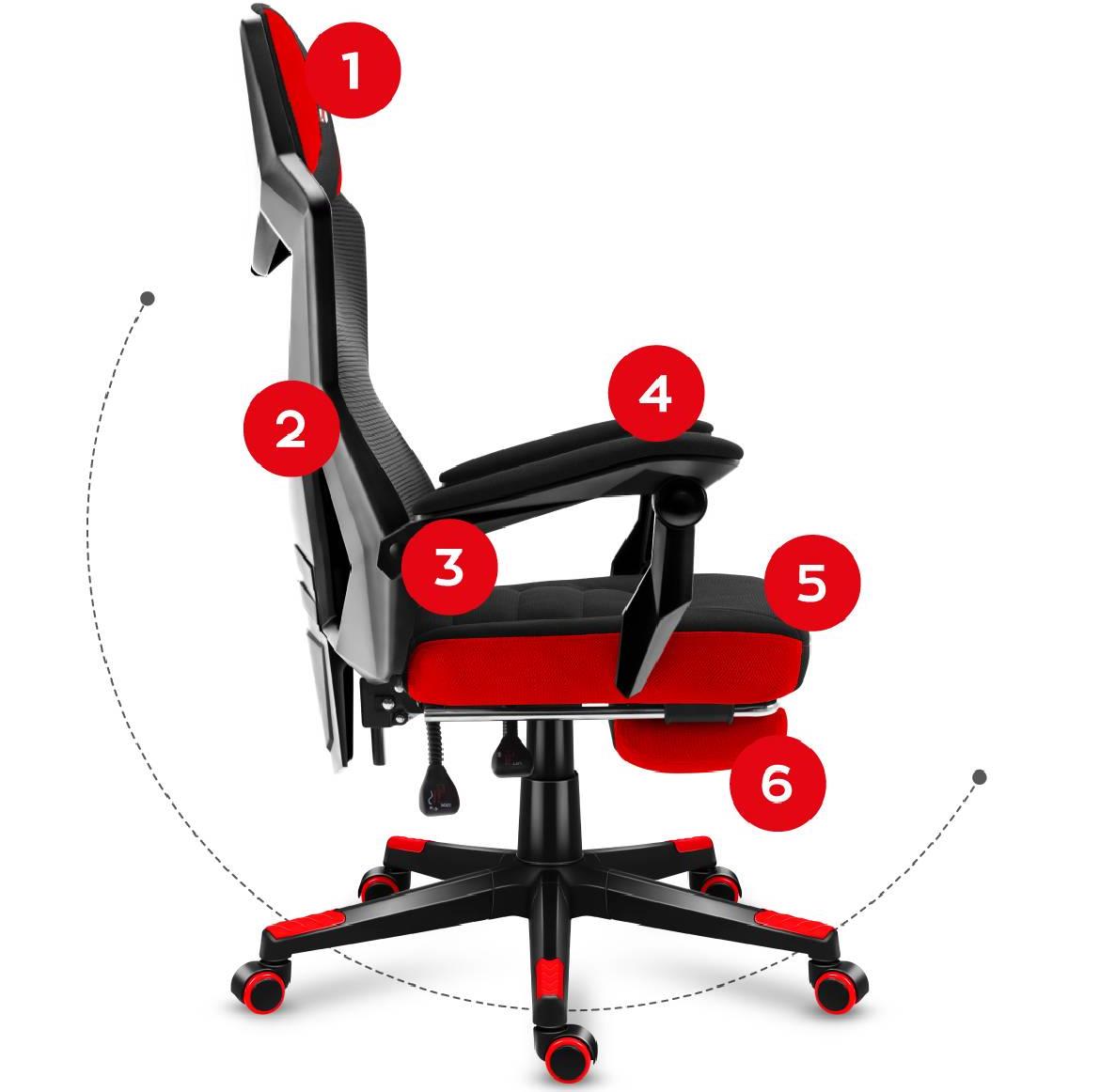 Combat 3.0 gaming stolica 50x50x106 cm crveno/crna