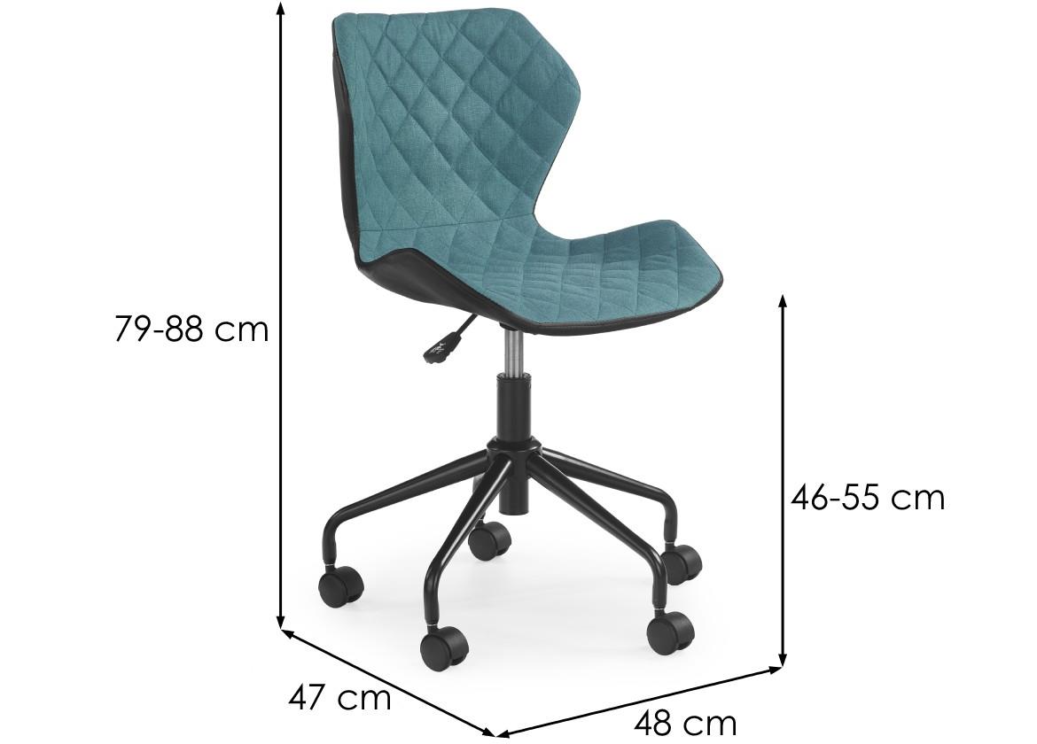 Matrix 3 kancelarijska stolica 48x57x88 cm tirkizno/crna