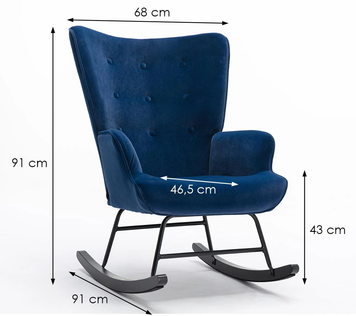 Cosima fotelja 68x91x91 plava