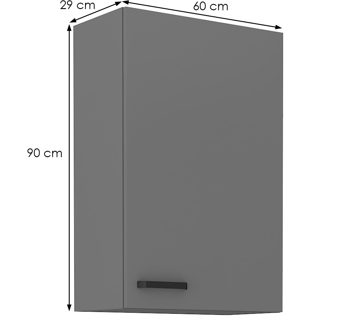 Nessa 60g-90 1f viseći el.1 vrata 60x29x90 tamno sivi