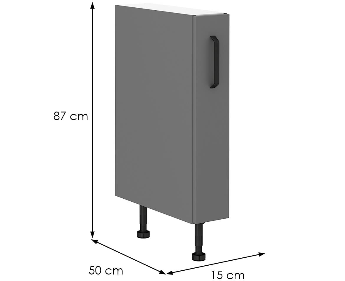 Nessa 15d cargo bb baza sa izvlačnom korpom 15x50x87 tamno siva