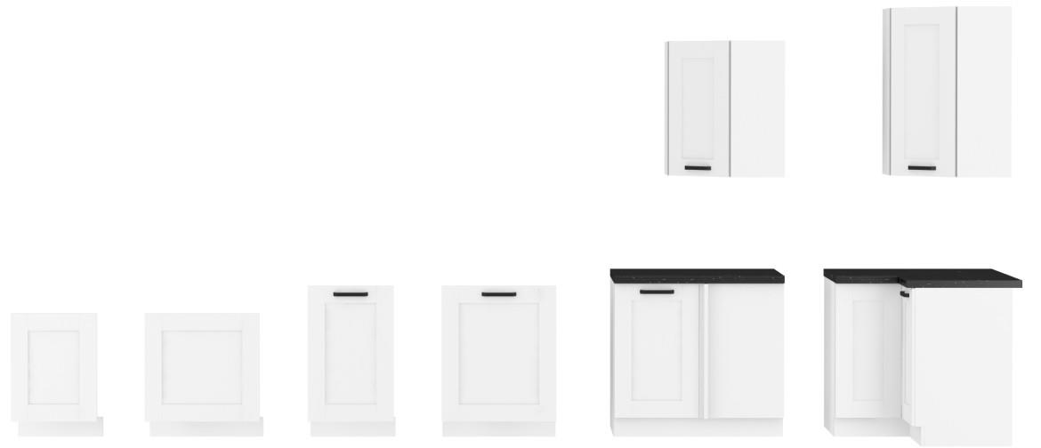 Luna kuhinja bez radne ploce 260x50x200 cm bela