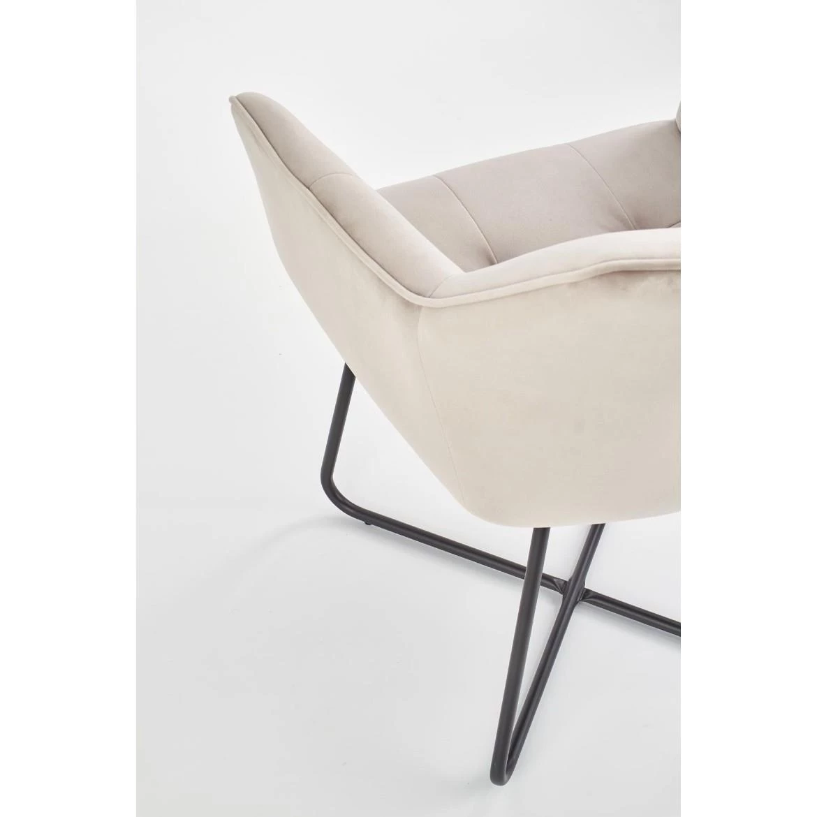 Stolica K377 Velvet/Metal ?. Beige