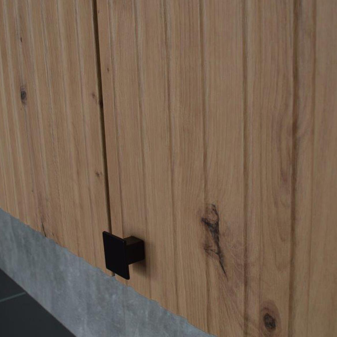 Ava/Nessa kuhinja bez radne ploce 260x50x200 cm natur(artisan hrast)/tamno siva