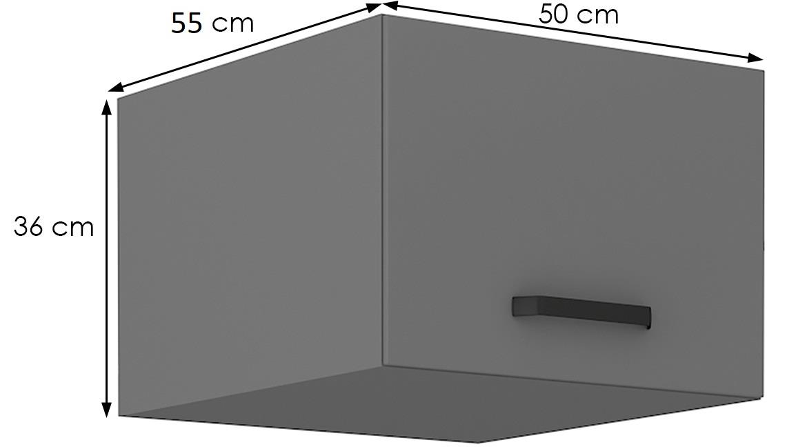 Nessa 50 nagu-36 1f element 1 vrata 50x55x36 tamno sivi