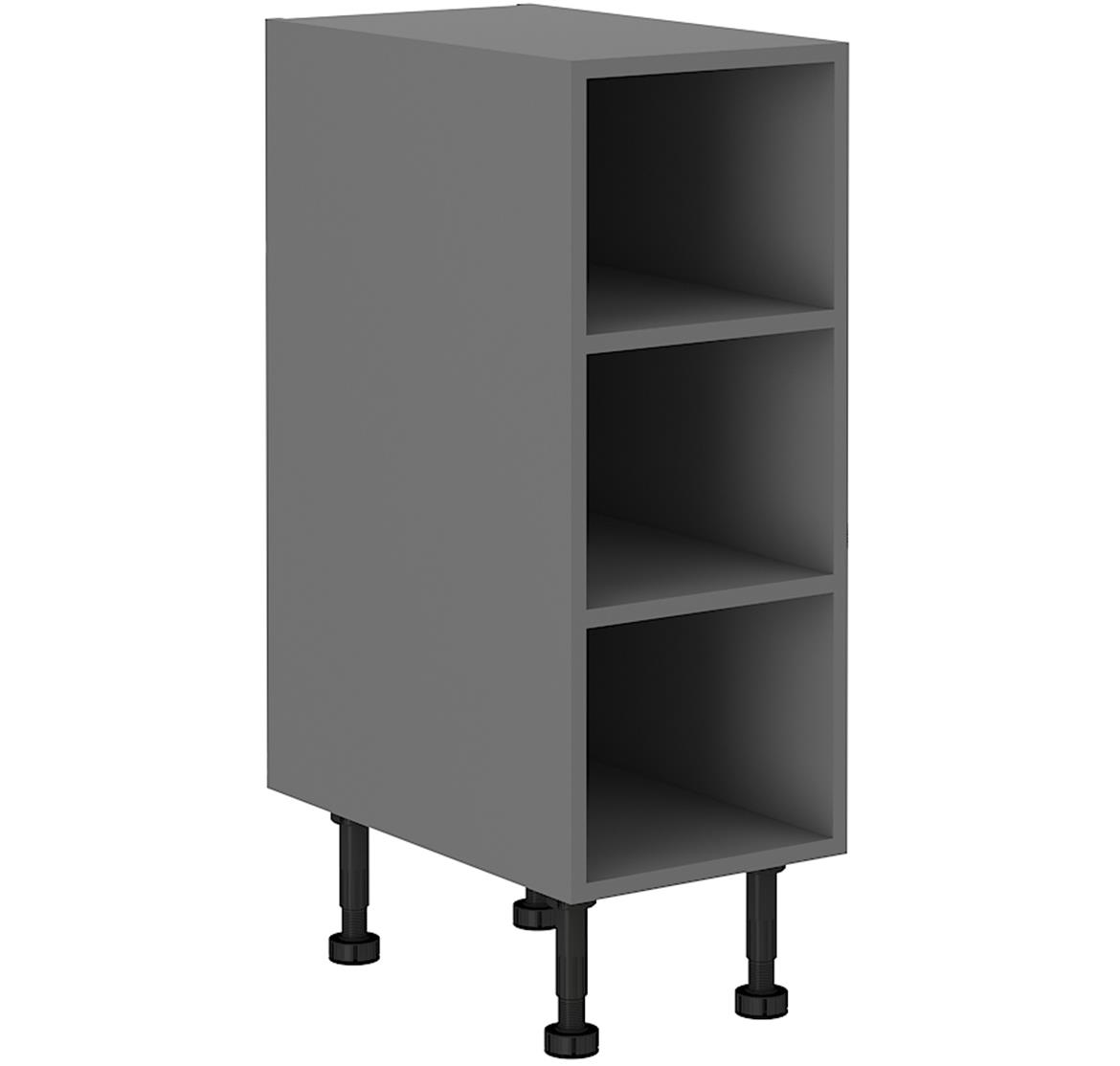 Scandi/Ava/Nessa 30d otw bb baza otvorena s policama 30x50x87 tamno siva