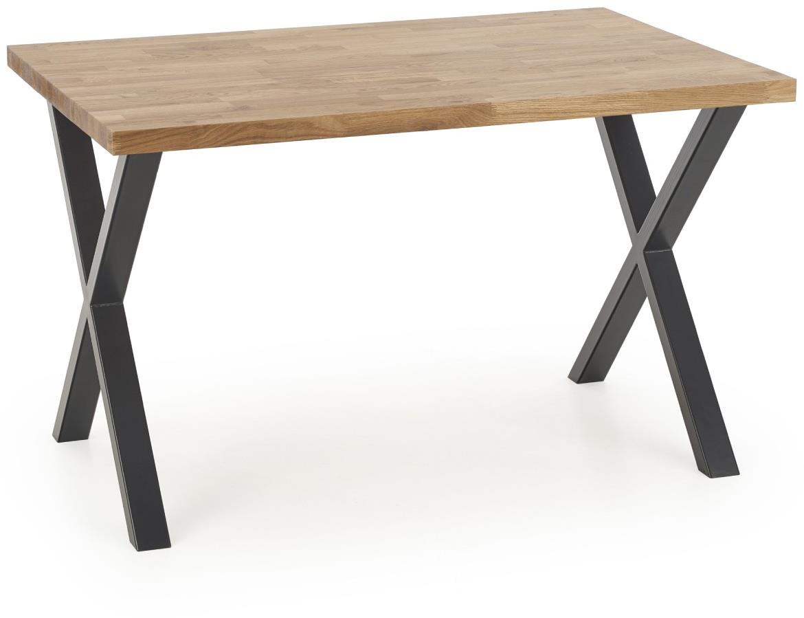 Apek Table A) Puni hrast 120k78 - Prirodni hrast/crni