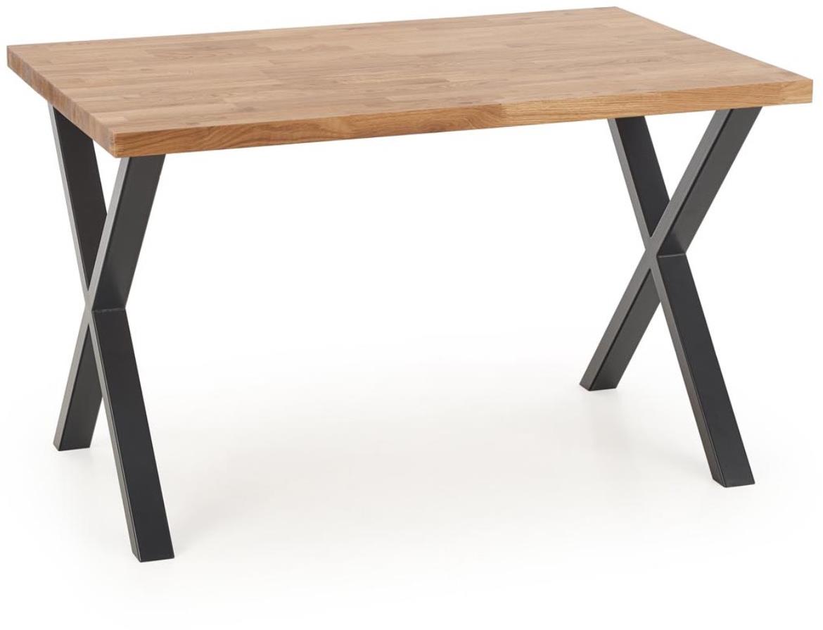 Apek Table A) Puni hrast 120k78 - Prirodni hrast/crni