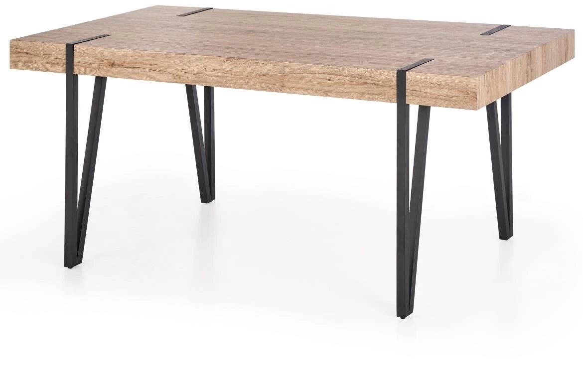 Iohann 170 Mdf/Steel sto - San Remo hrast/crna