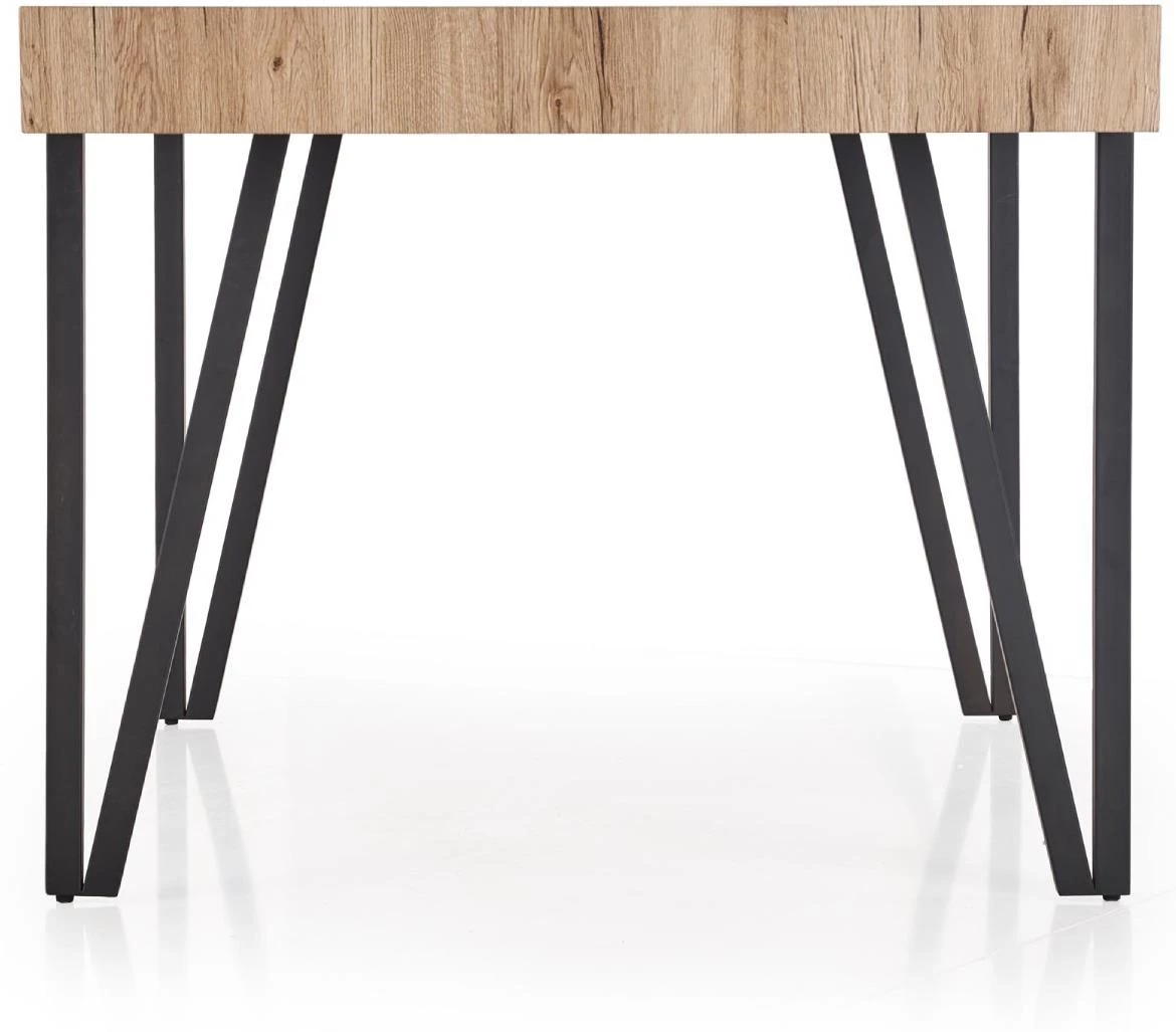Iohann 170 Mdf/Steel sto - San Remo hrast/crna