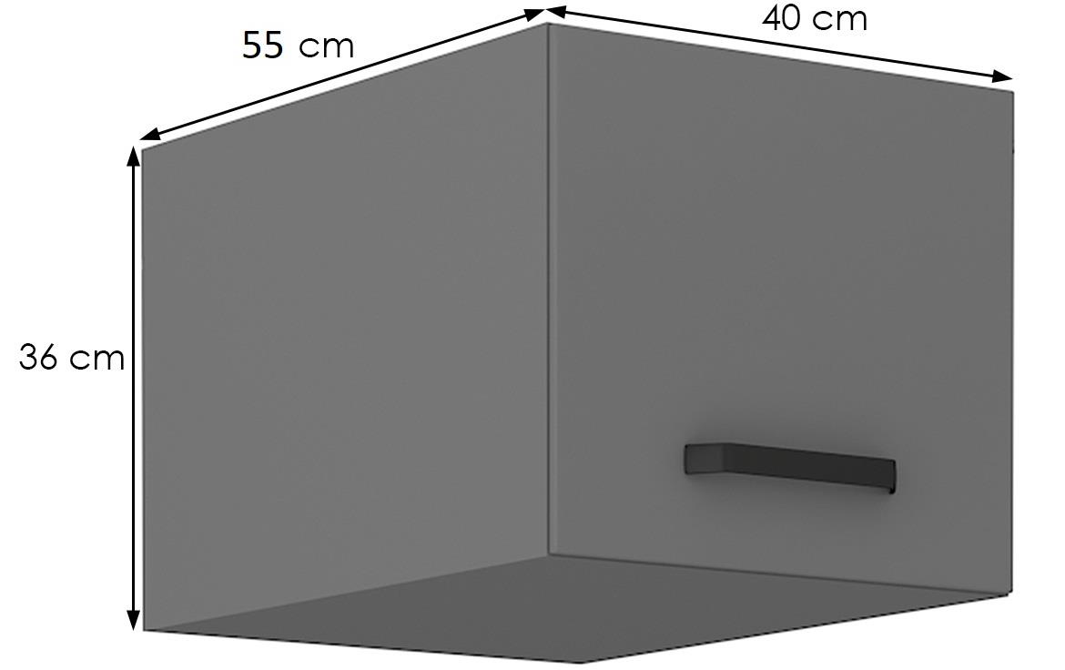 Nessa 40 nagu-36 1f  element 1 vrata 40x55x36 tamno sivi