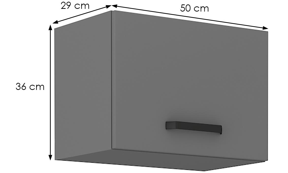 Nessa kuhinjski element 1 vrata 50x29x36 cm tamno siva