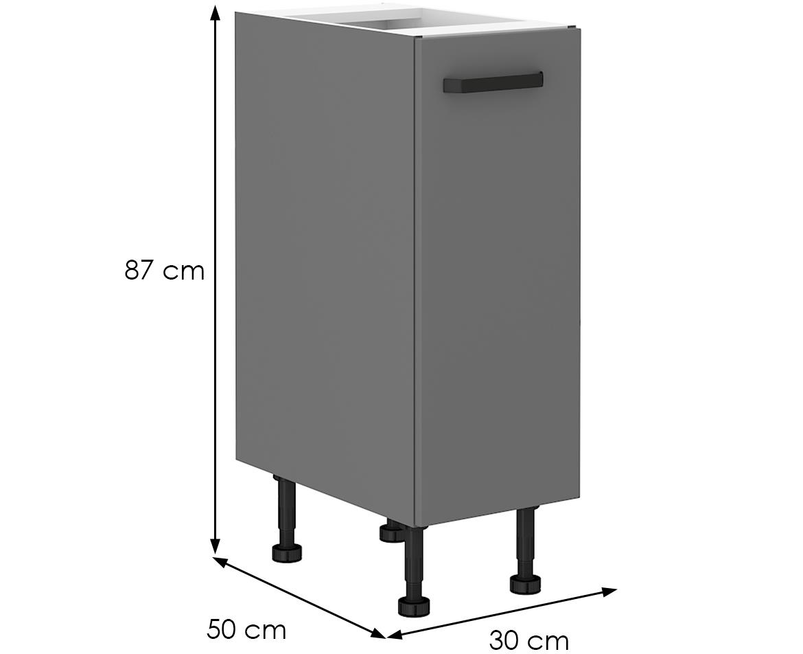 Nessa 30d cargo bb baza sa izvlačnom korpom 30x50x87 tamno siva