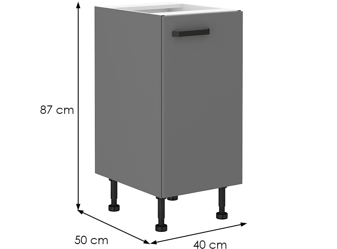 Nessa 40d 1f bb baza 1 vrata 40x50x87 tamno siva