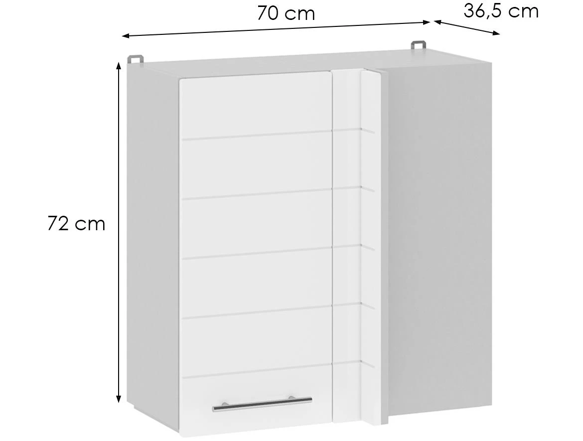 Daria kuhinjski ormar  GN 105 L/R 70x36,6x72 cm beli