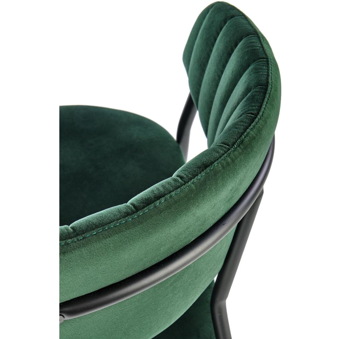 Stolica K426 Velvet/Metal C. Green