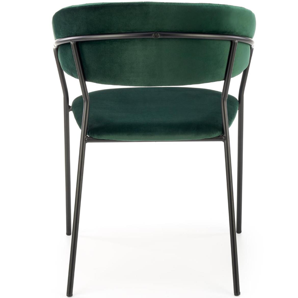 Stolica K426 Velvet/Metal C. Green