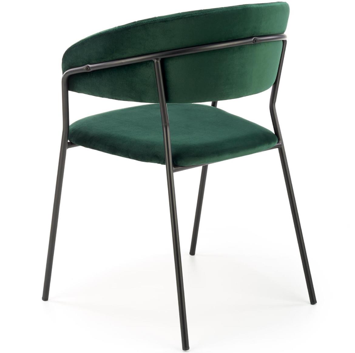 Stolica K426 Velvet/Metal C. Green