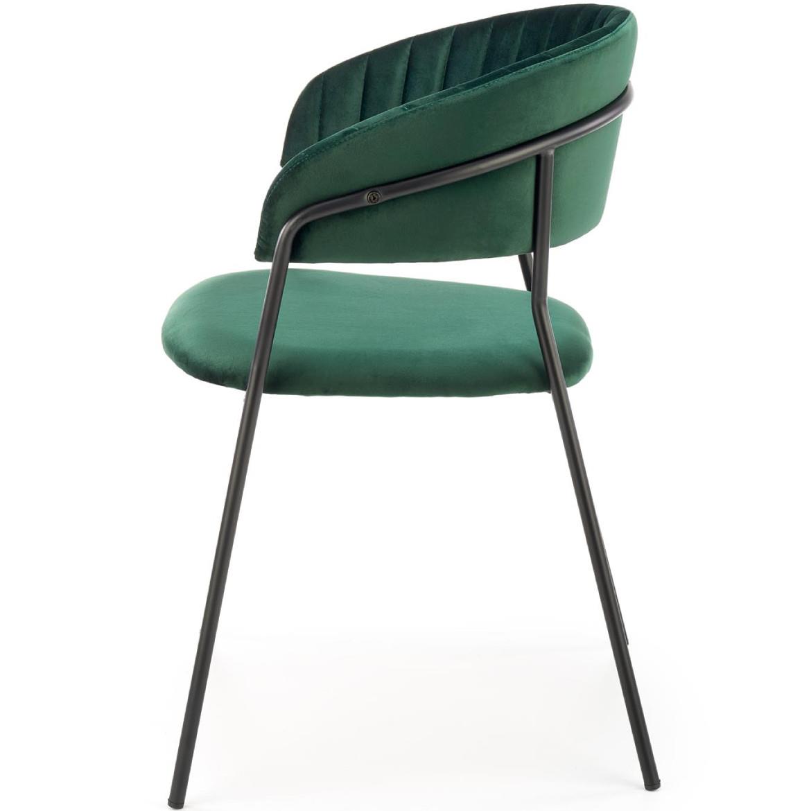 Stolica K426 Velvet/Metal C. Green