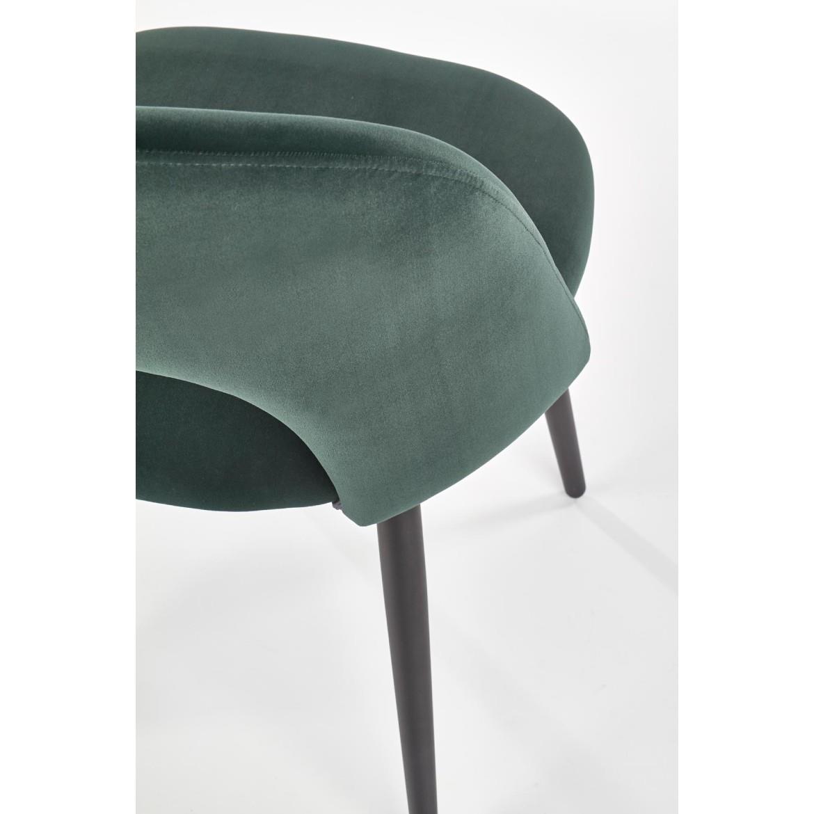 Stolica K384 Velvet/Metal C. Green