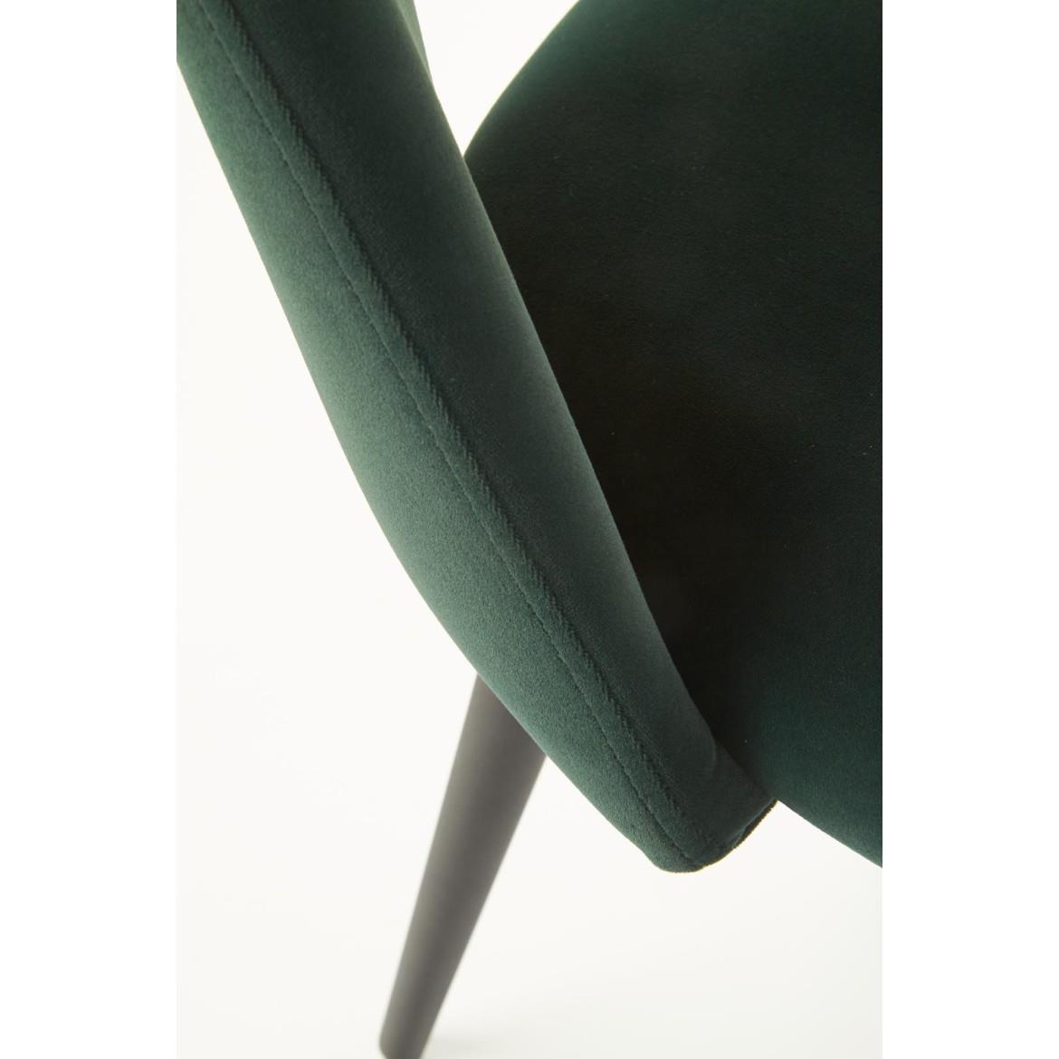 Stolica K384 Velvet/Metal C. Green