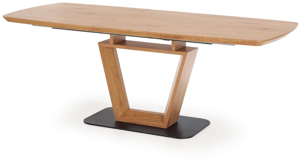 Blacki Table 160/220 Mdf/celik - zlatni hrast/crni