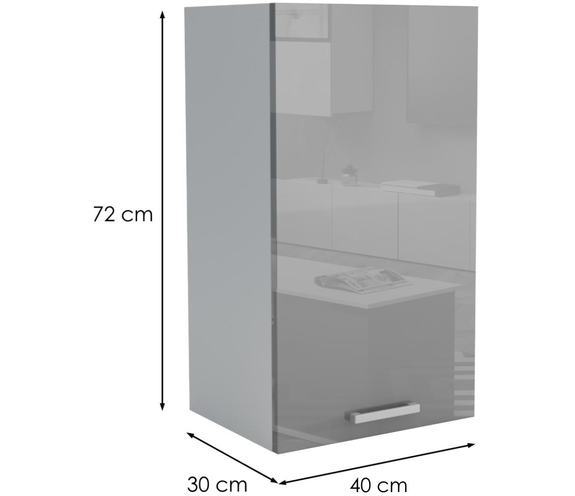 Lucjan G1F 40 V-72 LUKS kuhinjski element 40x30x72 cm sivi