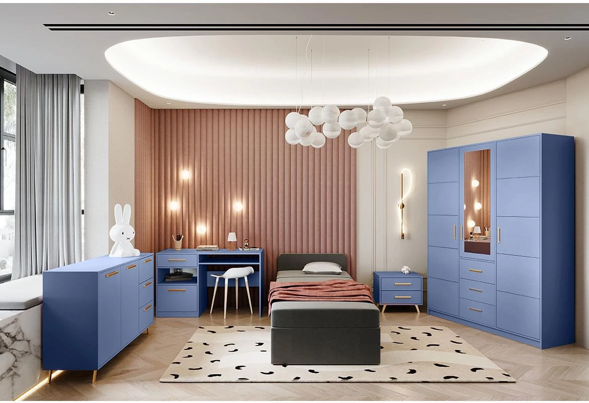 Nocni ormaric Bali 2 fioke 53,5x41x48 cm plavi