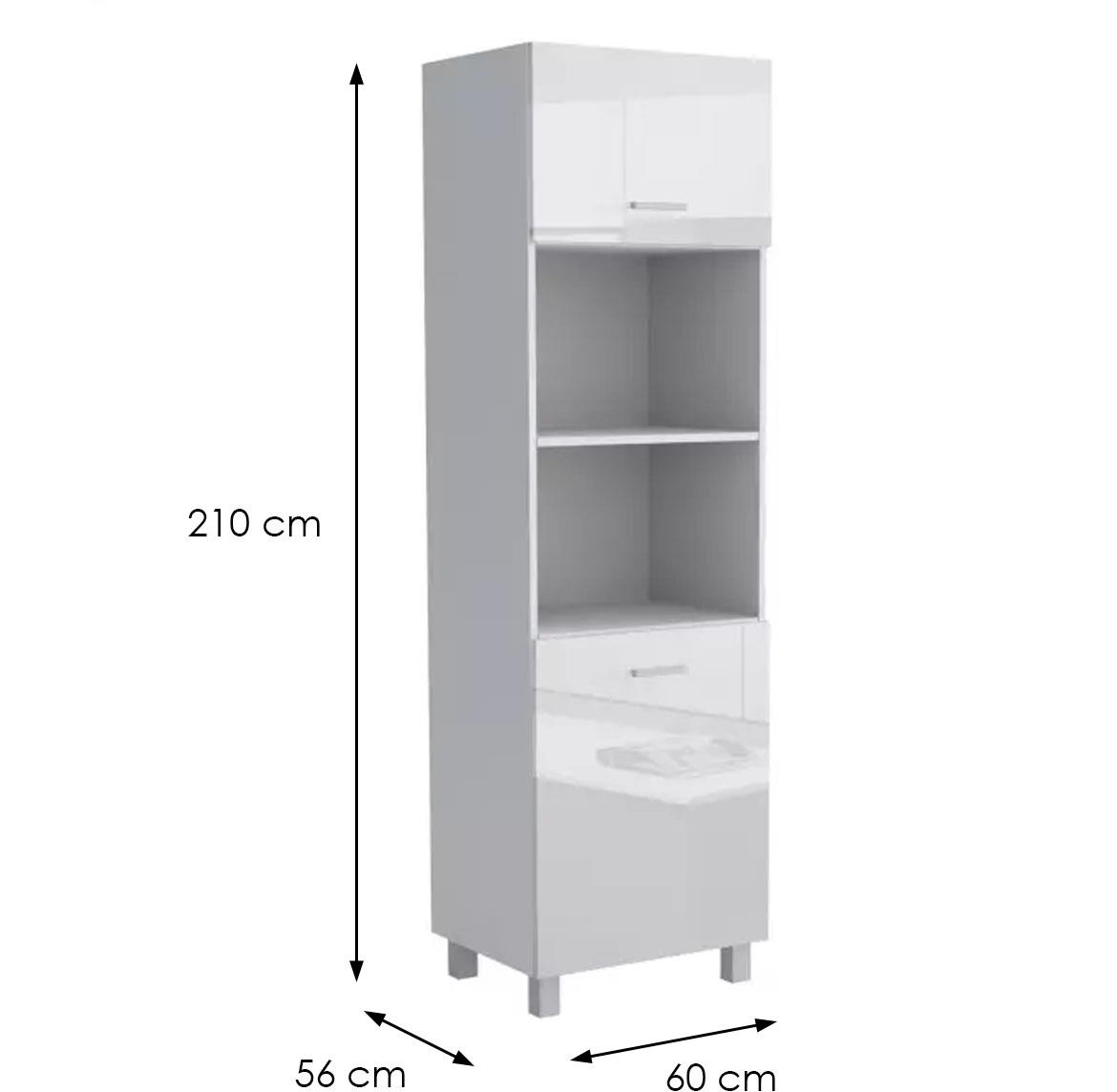 Luc?an 60KPM 2F 2100 LUKS  kuhinjski element 60x56x210 cm beli