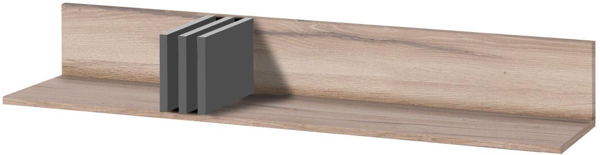 Allmo AL12 zidna polica 110x30x30 cm hrast/tamno siva