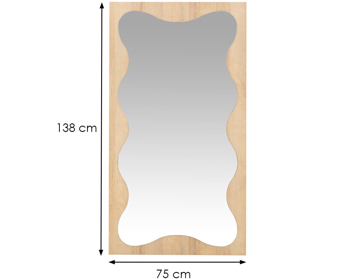 Noma n11 ogledalo 75x4x138 cm hrast