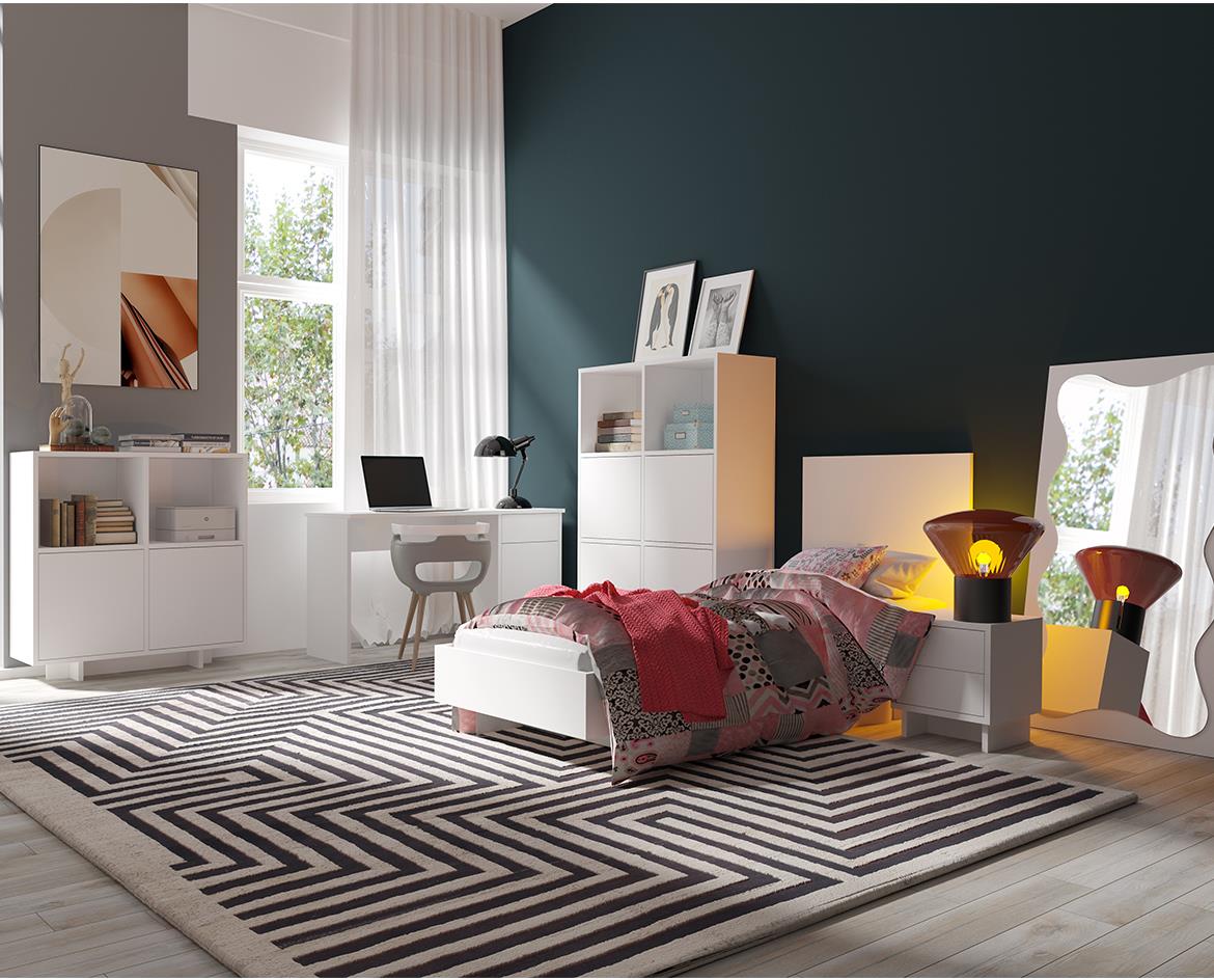 Noma N09 nocni ormaric 2 fioke 40x33x44 cm hrast