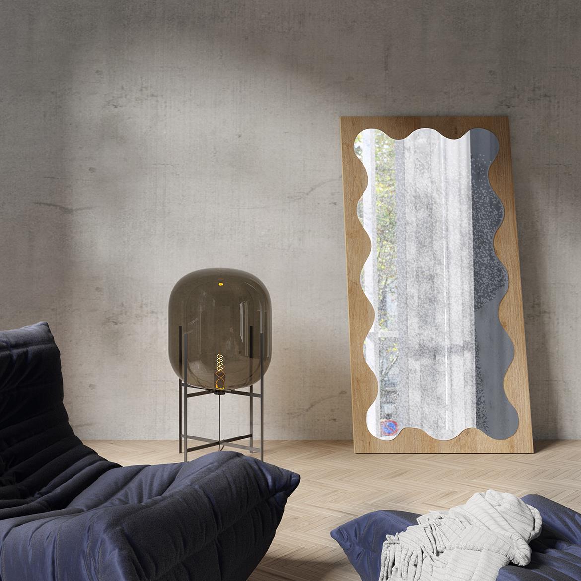 NOMA N04 komoda 4 vrata+2 otvora 201x40x152 cm hrast