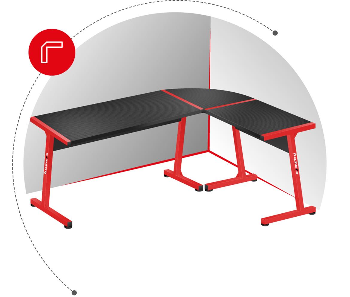 HZ-Hero 6.0 radni sto 147x112x74 cm crveni