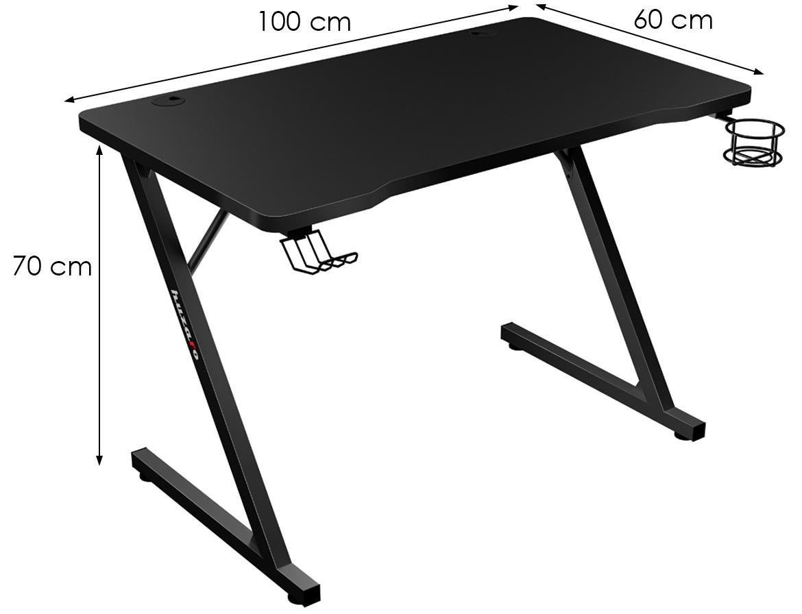 HZ-Hero 1.8 radni sto 100x60x70 cm crni